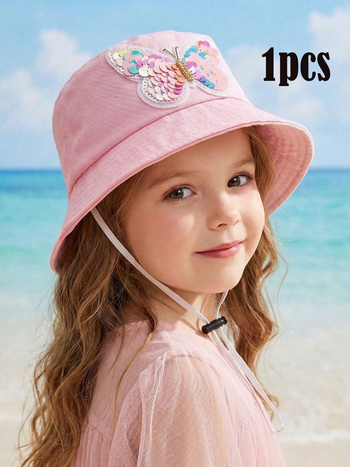 1pcs 3-8Y Girls Sequined Butte - Fishing Hat incelemesi ve fiyatı