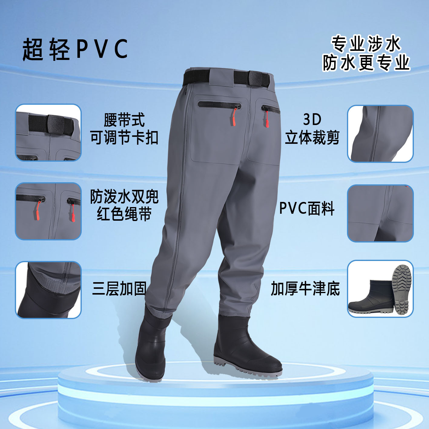 Men's Waterproof Fishing Wadin - Fishing Pants Waterproof incelemesi ve fiyatı