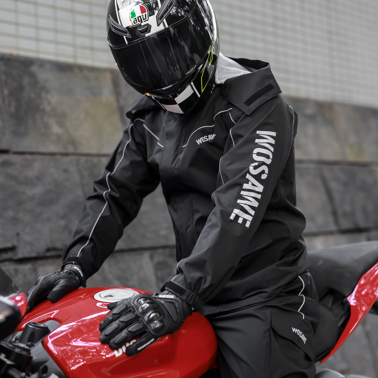 WOSAWE Motorcycle Raincoat Men - Fishing Rain Suit incelemesi ve fiyatı