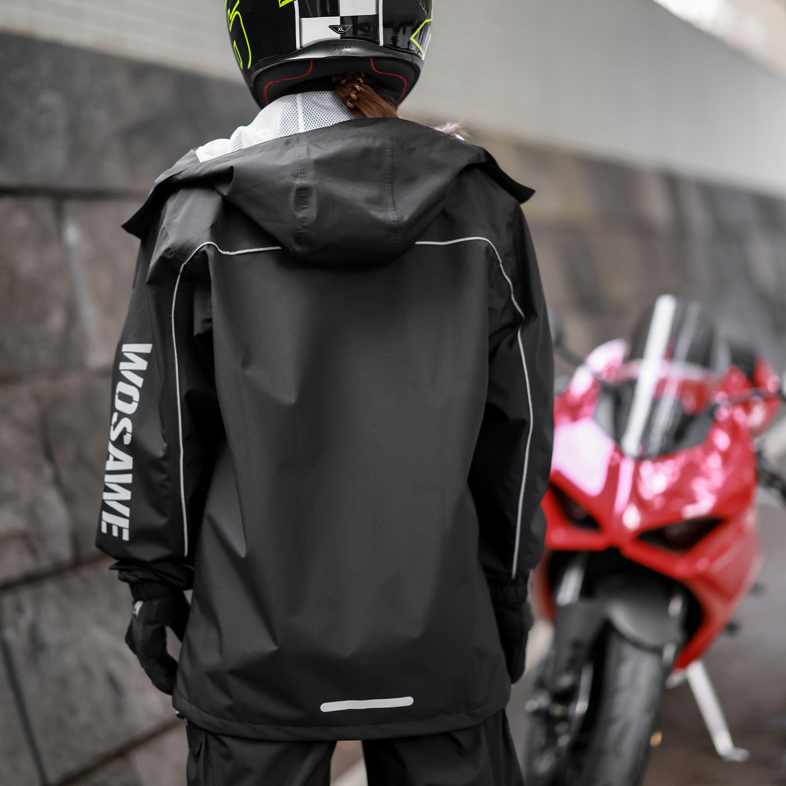 WOSAWE Motorcycle Raincoat Men - Fishing Rain Suit incelemesi ve fiyatı