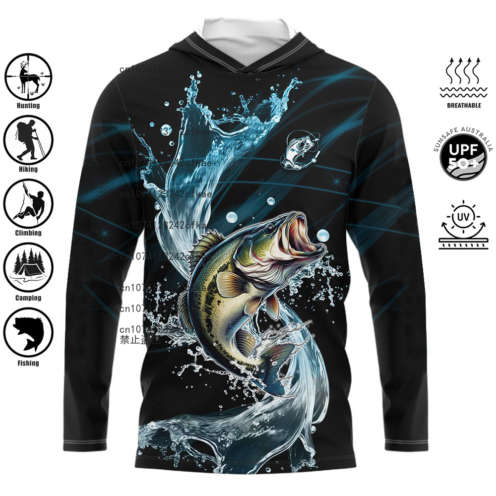 Fishing Shirts Hooded Shirt Uv - Fishing Shirt Uv Protection incelemesi ve fiyatı