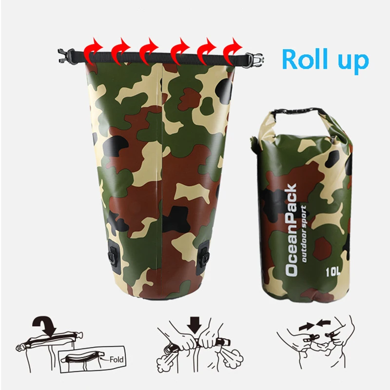 Waterproof Dry Bag Camouflage  - Fishing Bag Waterproof incelemesi ve fiyatı