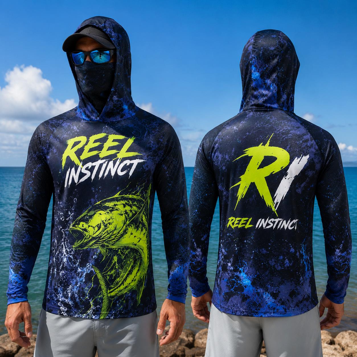 Fishing Hoodie Shirt Men Long  - Fishing Mask Sun Protection incelemesi ve fiyatı