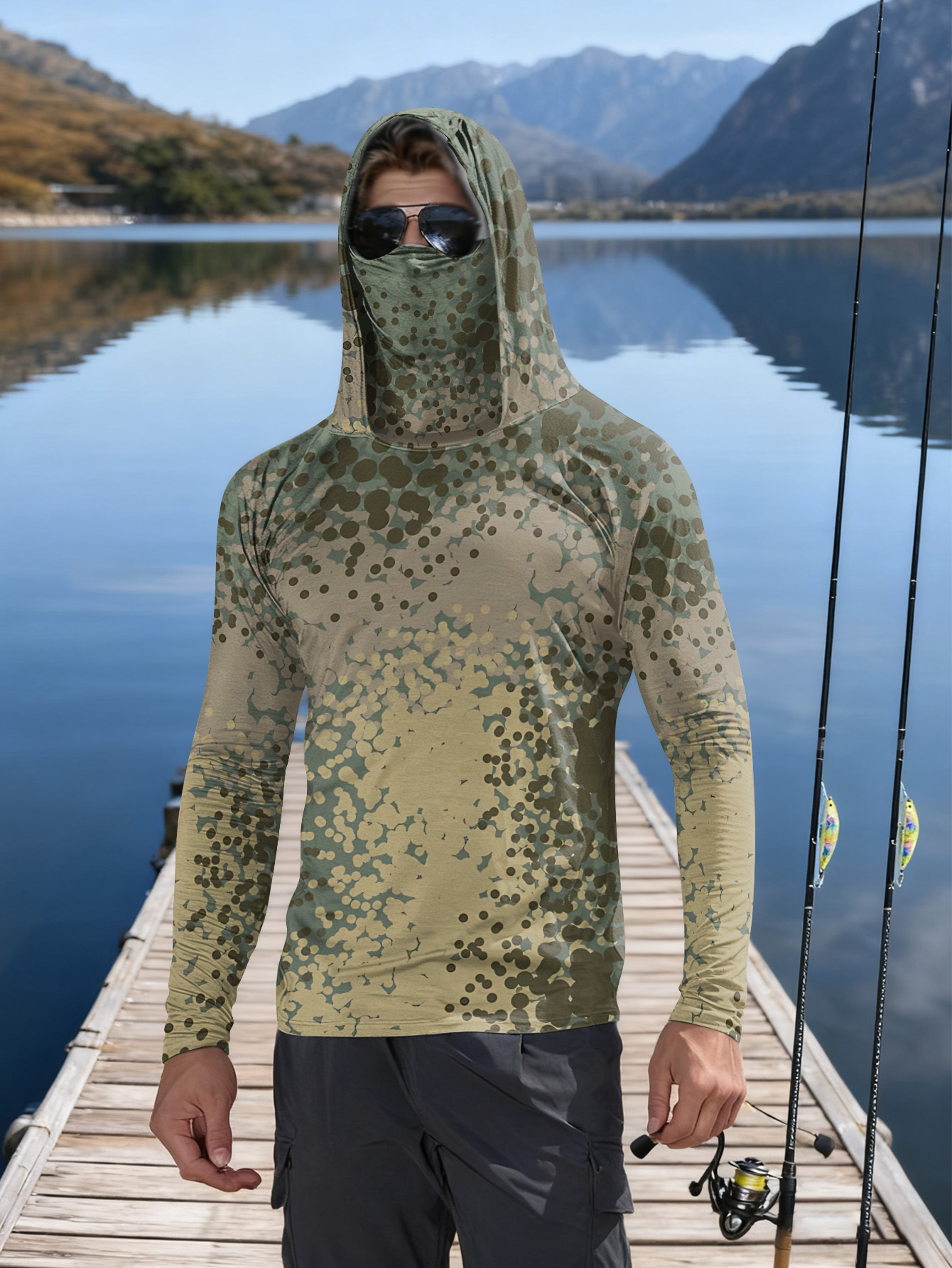 Men's Fishing Hooded Long-Slee - Fishing Shirt Uv Protection incelemesi ve fiyatı