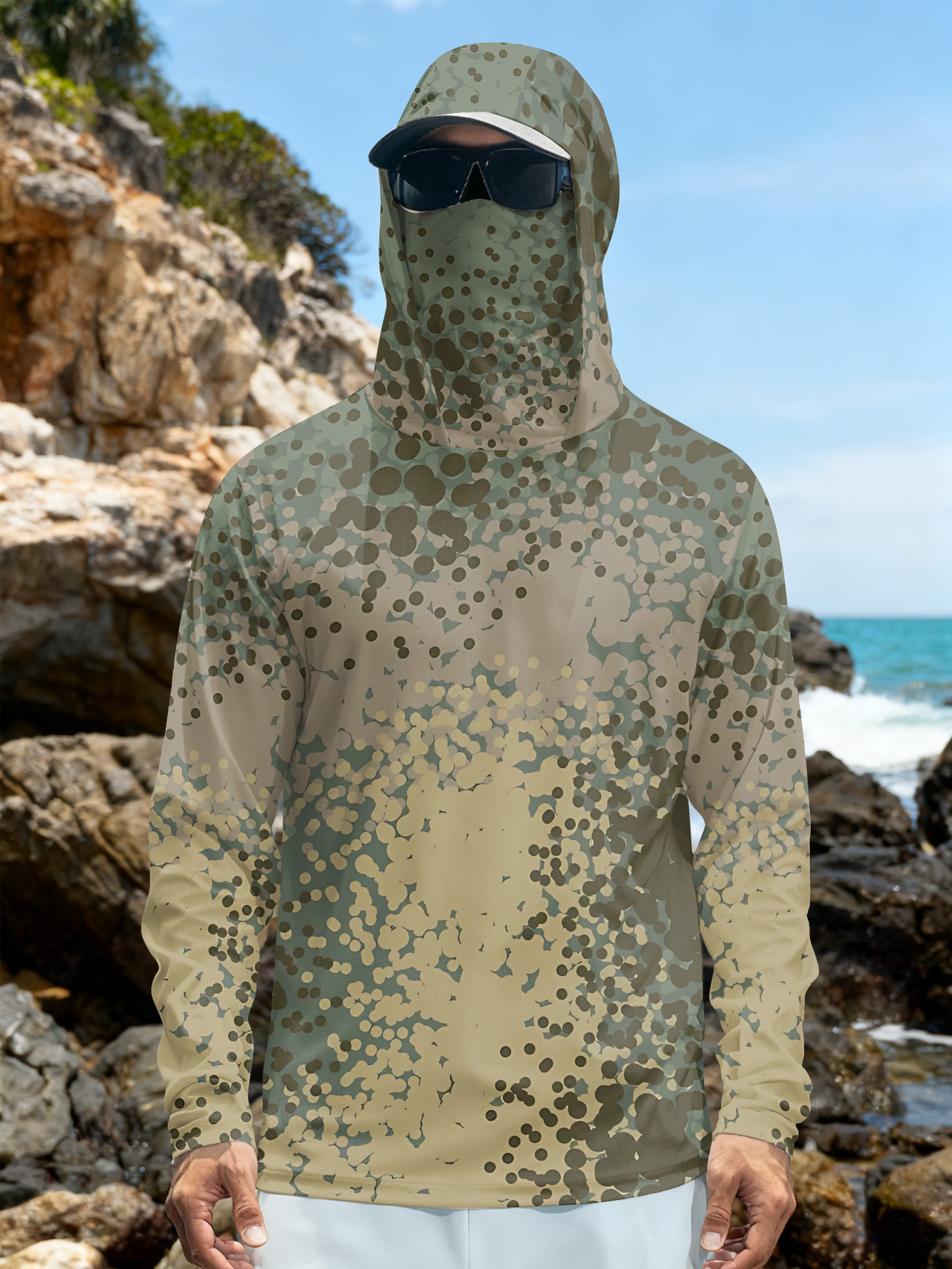 Men's Fishing Hooded Long-Slee - Fishing Shirt Uv Protection incelemesi ve fiyatı