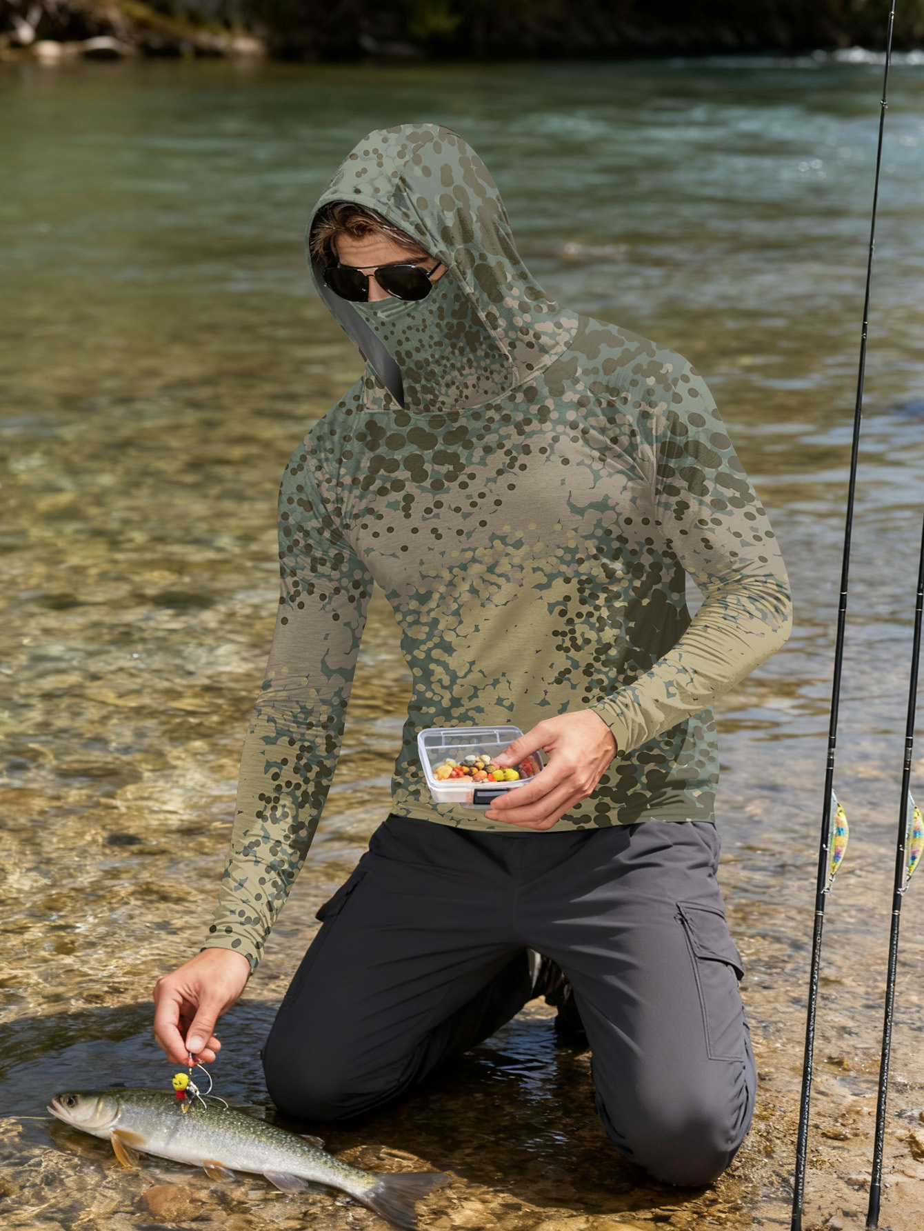 Men's Fishing Hooded Long-Slee - Fishing Shirt Uv Protection incelemesi ve fiyatı