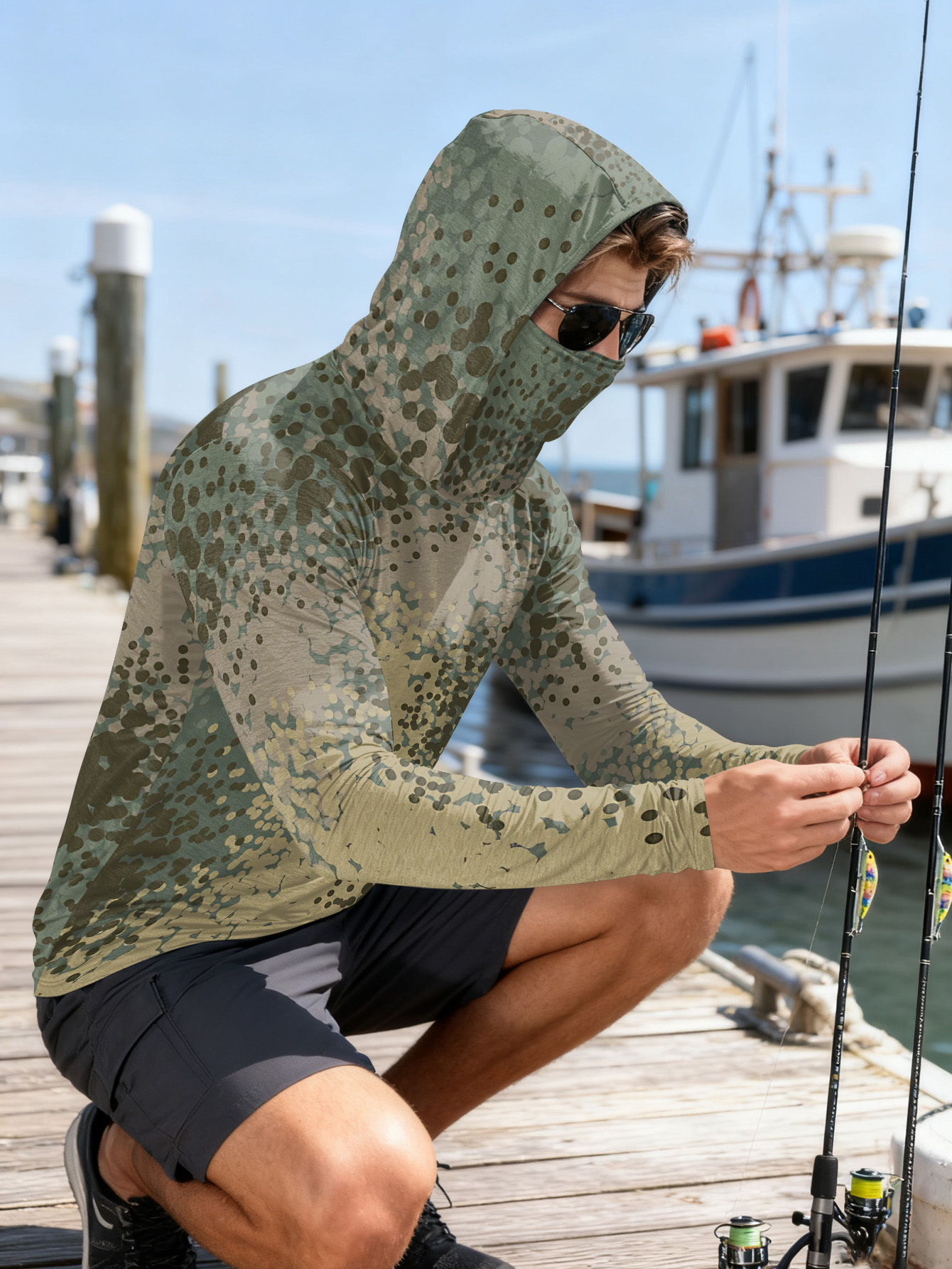 Men's Fishing Hooded Long-Slee - Fishing Shirt Uv Protection incelemesi ve fiyatı
