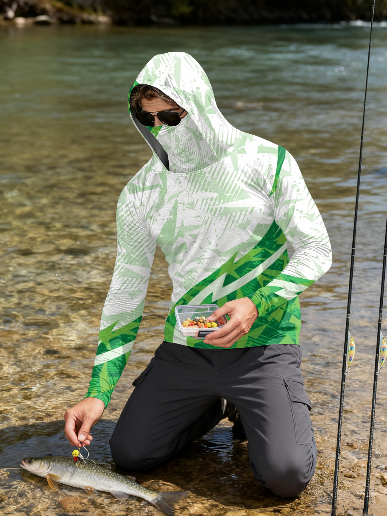 Men's Fishing Hooded Long-Slee - Fishing Shirt Uv Protection incelemesi ve fiyatı