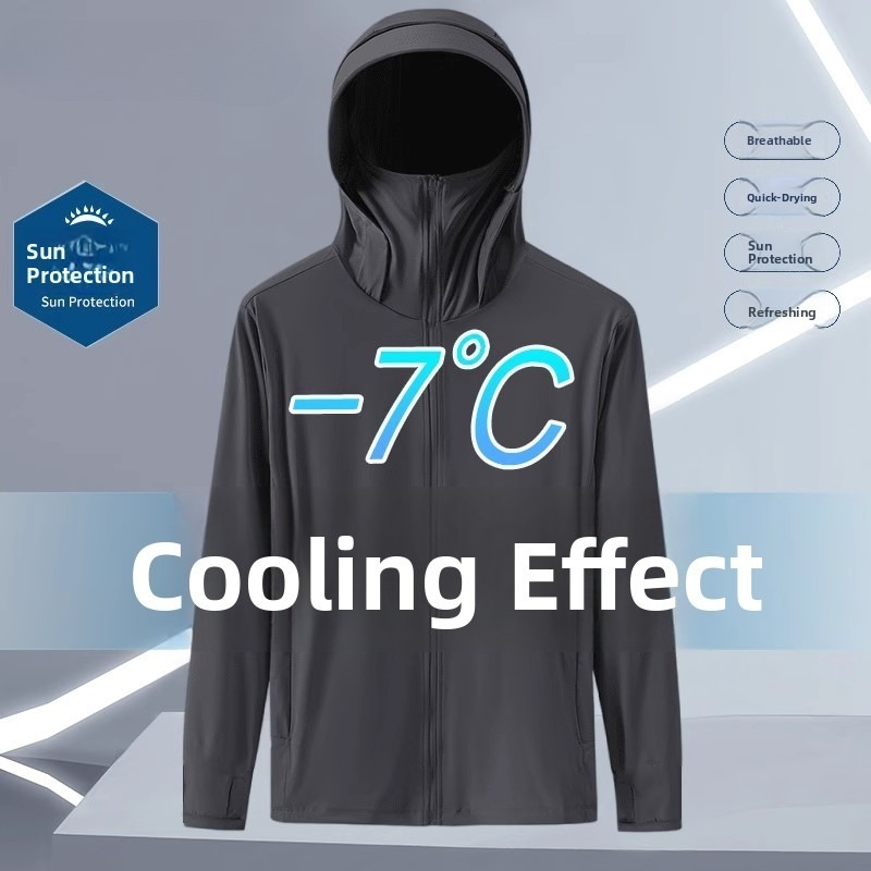 Summer Ice Silk Thin Hooded UV - Fishing Hoodie incelemesi ve fiyatı