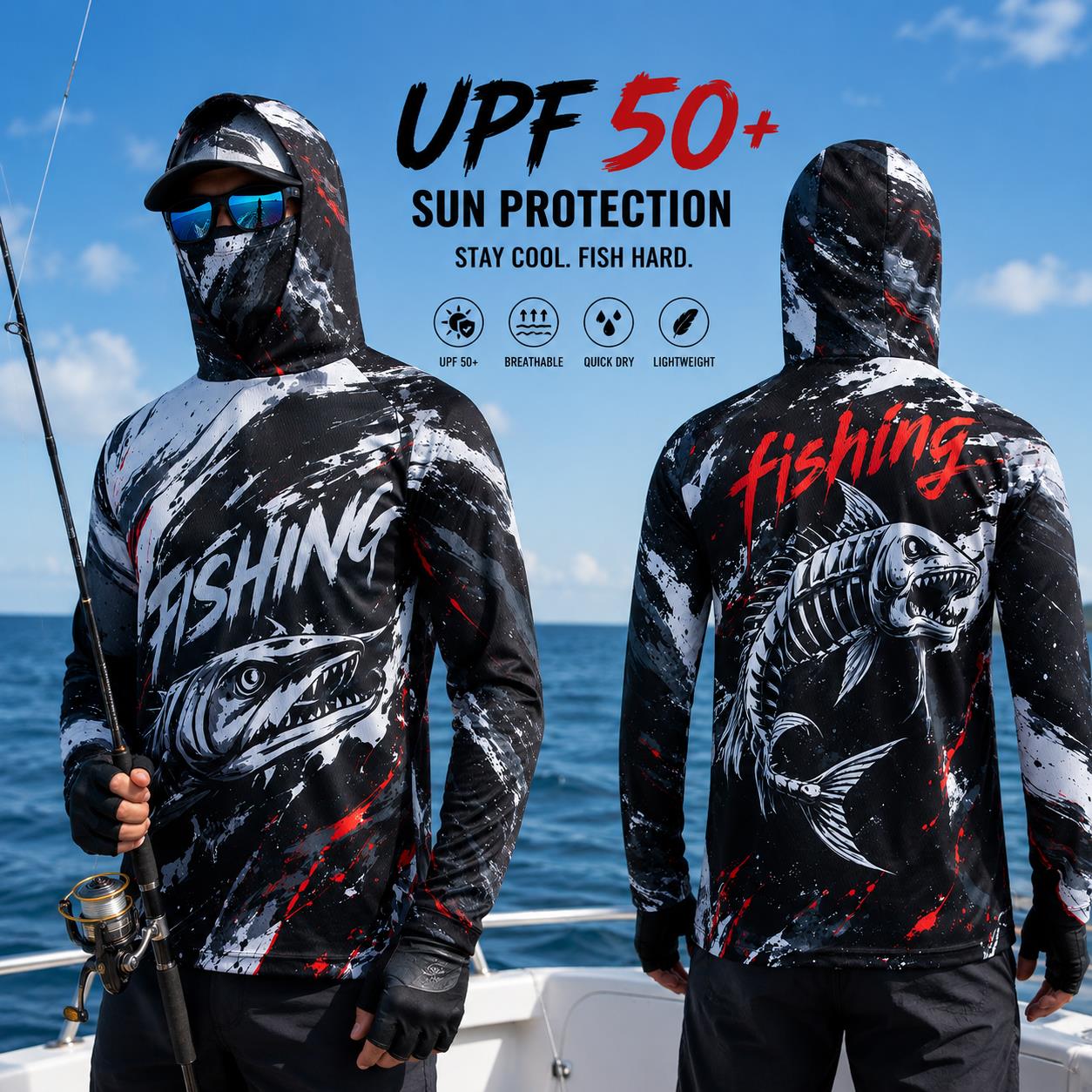 Men's Hooded Fishing Shirt UPF - Fishing Hoodie incelemesi ve fiyatı