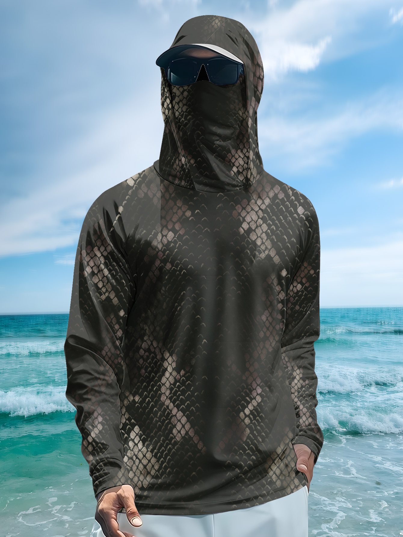 Men's Fishing Hooded Long-Slee - Fishing Shirt Uv Protection incelemesi ve fiyatı