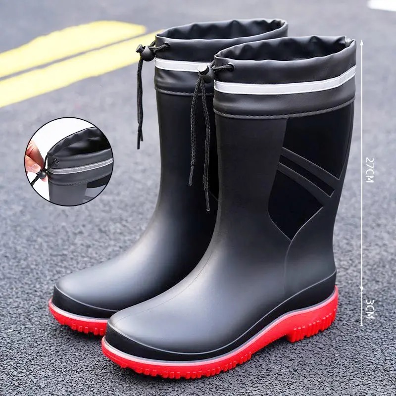 Fashion Men's Medium Tube Rain - Fishing Boots incelemesi ve fiyatı