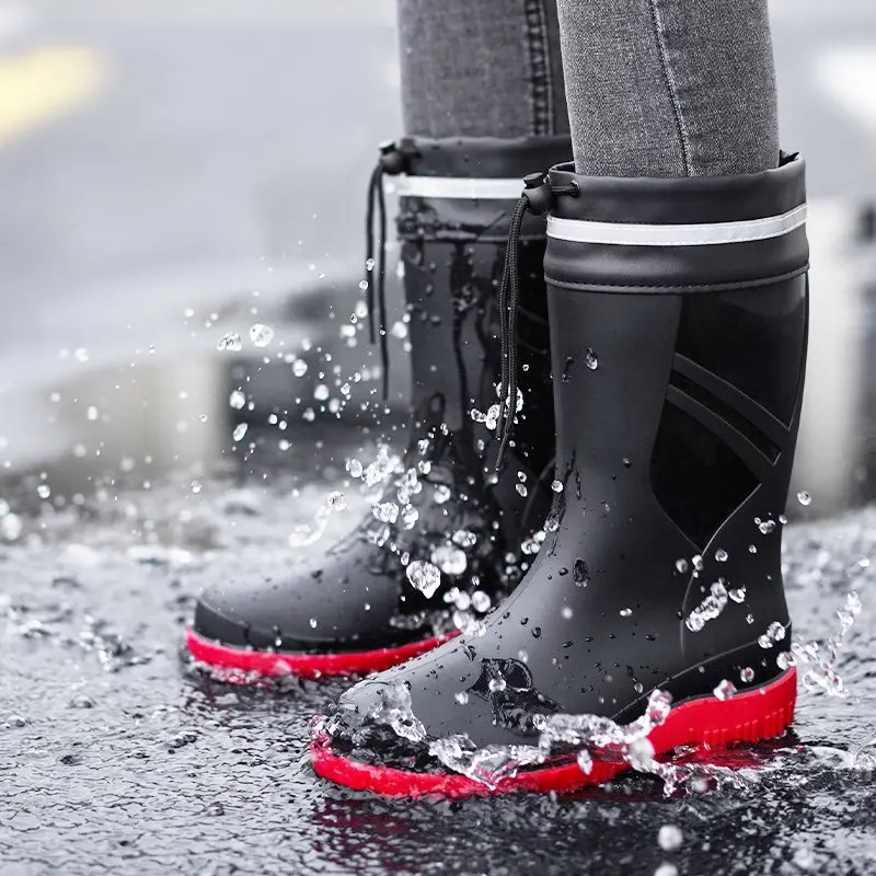 Fashion Men's Medium Tube Rain - Fishing Boots incelemesi ve fiyatı