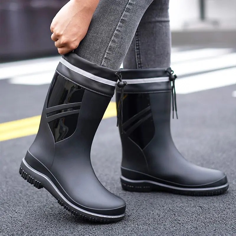 Fashion Men's Medium Tube Rain - Fishing Boots incelemesi ve fiyatı