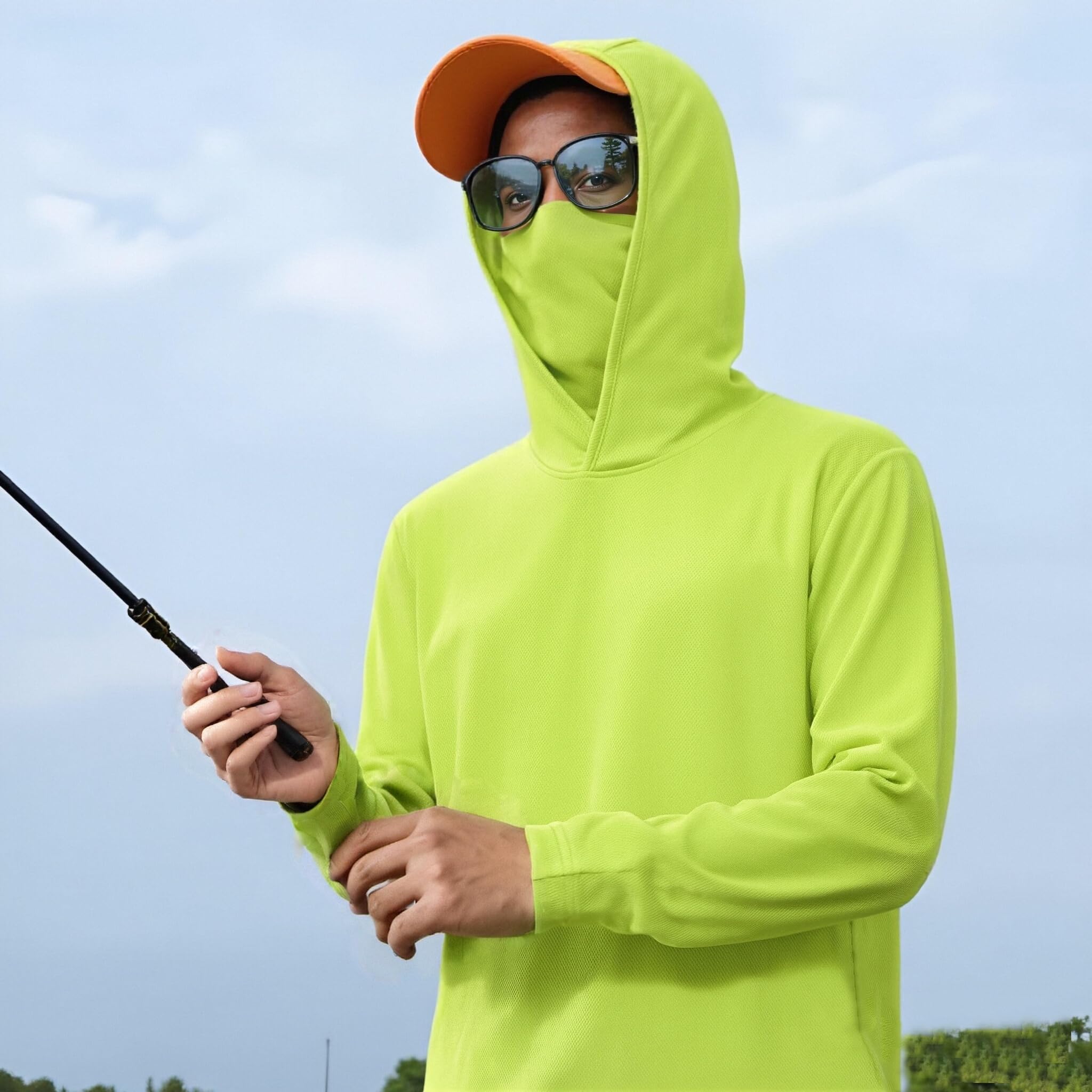 4 Pack Men's Running Hoodie wi - Fishing Mask Sun Protection incelemesi ve fiyatı