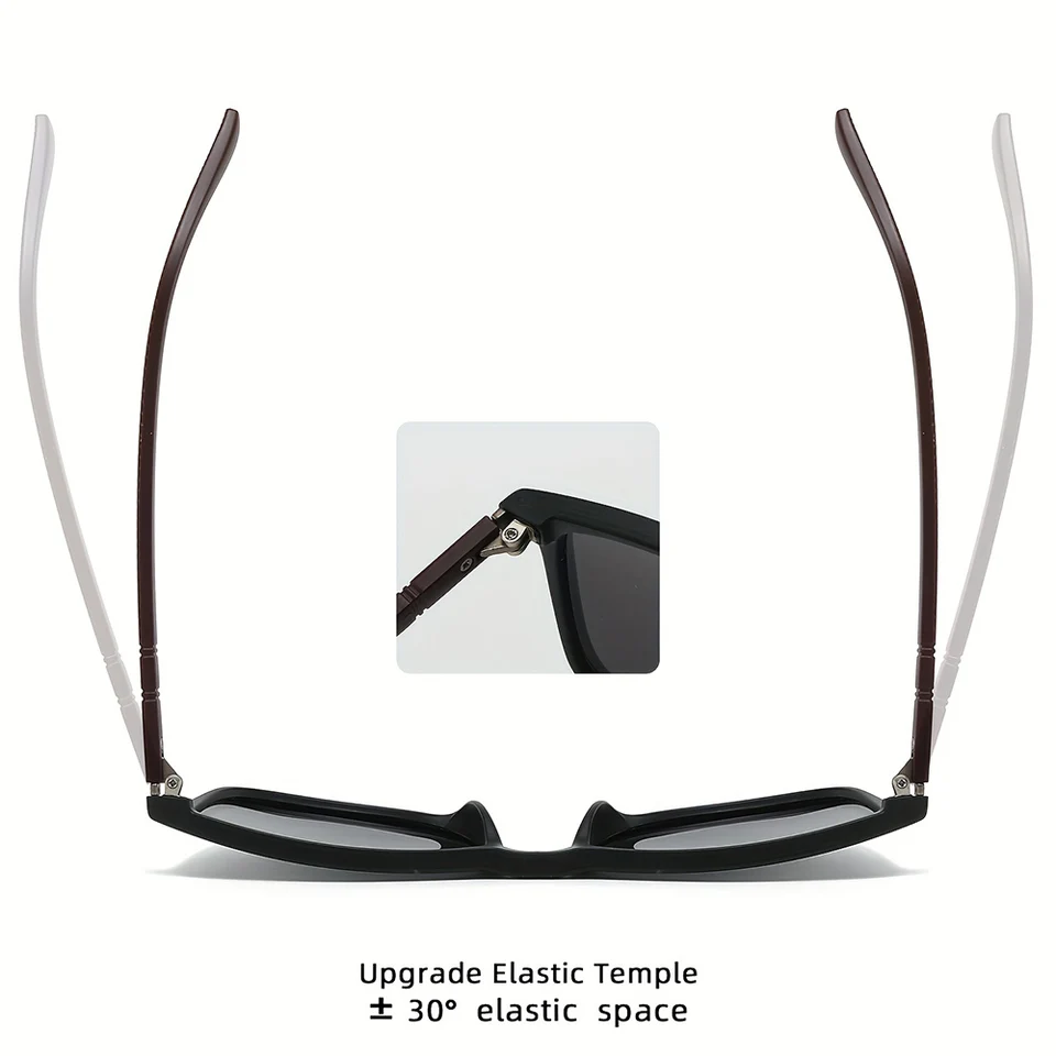 2pcs Luxury Square Vintage Pol - Fishing Sunglasses Polarized incelemesi ve fiyatı
