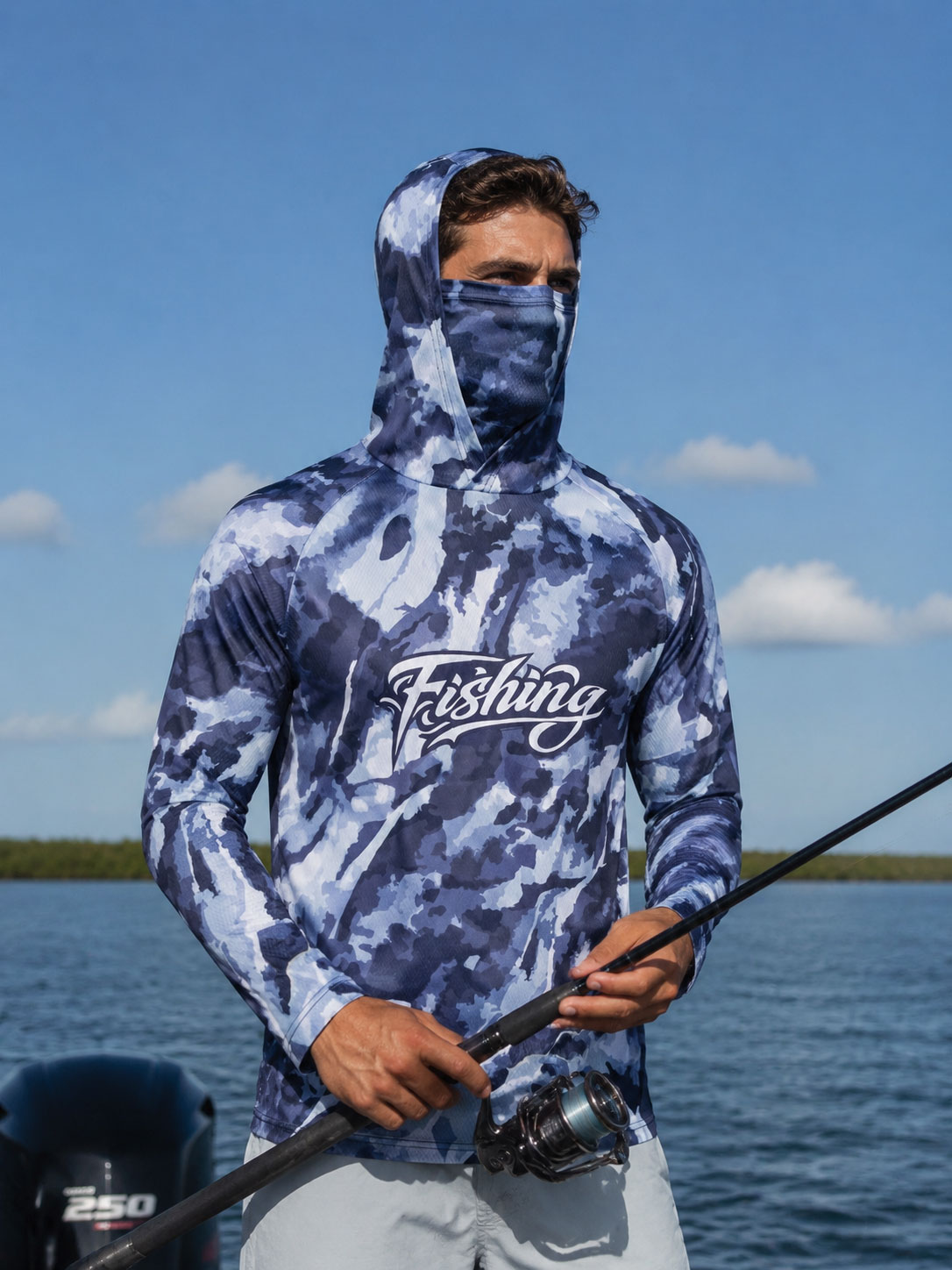 Fishing Shirt Hooded Men Fishi - Fishing Mask Sun Protection incelemesi ve fiyatı
