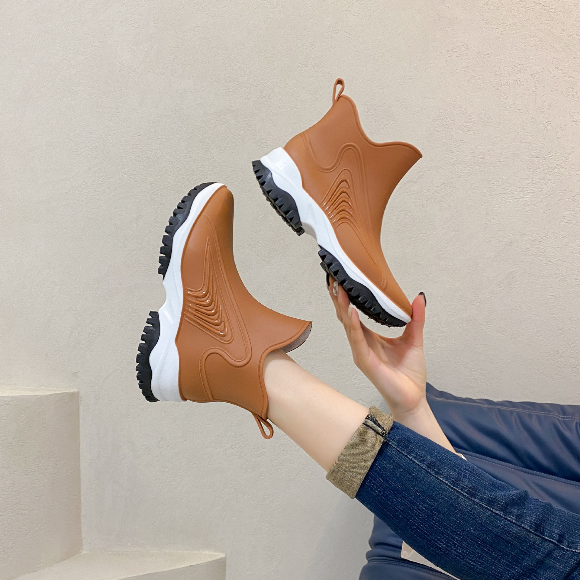 Women Rainboots Slip-on Waterp - Fishing Waders incelemesi ve fiyatı