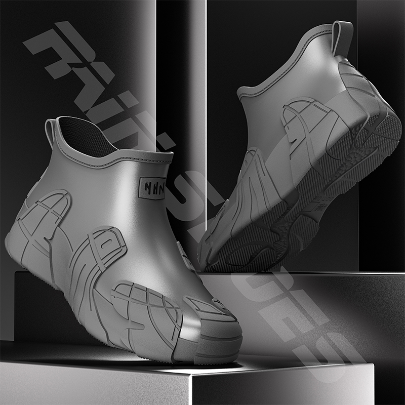 Men Short Outdoor Rubber Rain  - Fishing Boots incelemesi ve fiyatı